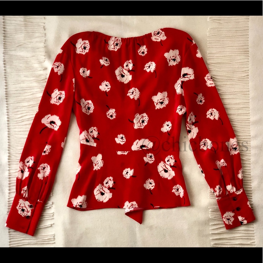Derek Lam 10 Crosby Floral Silk Top - Picture 4 of 8